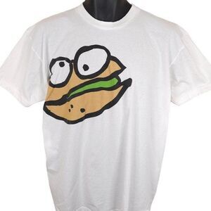 Vintage Pistachio Nut T Shirt Mens Size XL White Y2K Everybodys Nuts Snack Tee